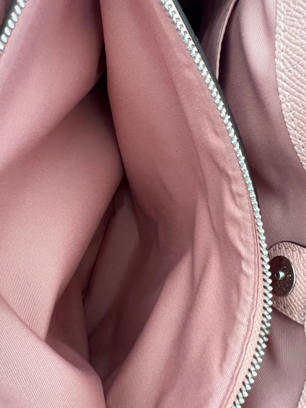 Coach Casey Blush Pink Cross Grain Structured Leather Tote F31474